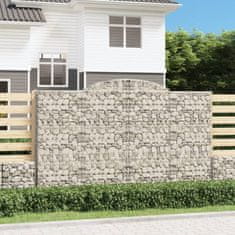 Vidaxl Obokane gabion košare 7 kosov 300x50x180/200cm pocinkano železo