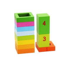 Classic world Učenje oblik in štetje Sestavljanka 5v1 Domino Sorter Montessori 28 el.