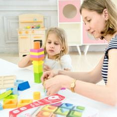 Classic world Učenje oblik in štetje Sestavljanka 5v1 Domino Sorter Montessori 28 el.