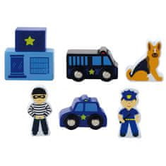 Viga Toys Viga Komplet figur - Policija - Železniški dodatki