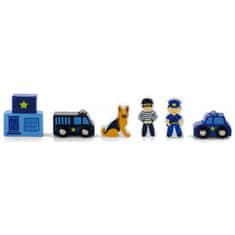 Viga Toys Viga Komplet figur - Policija - Železniški dodatki