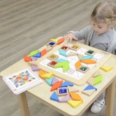Masterkidz  Mozaik Puzzle Učenje barv in oblik Tangram Montessori