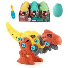 WOOPIE  Dinozaver za zvijanje v jajcu Tyrannosaurus Gradbeni set + vijačnik