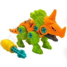 WOOPIE  Dinozaver za zvijanje Ceratops Gradbeni set + vijačnik