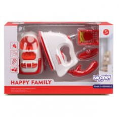 WOOPIE 3-v-1 gospodinjski aparati za otroke sesalnik likalnik košara za perilo