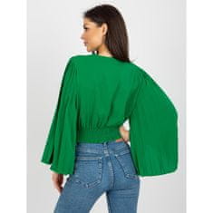 ITALY MODA Ženska bluza s širokimi rokavi RICHA zelena DHJ-BZ-16503.30X_397616 Univerzalni