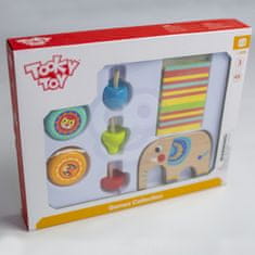 Tooky Toy TOOKY TOY Komplet ročnih iger Bickers Spinner JoJo Slon 46 el.