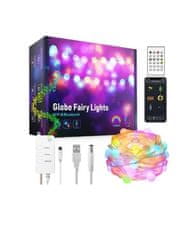 BOT Smart LED božična in zabavna veriga Fairy SL1 10 metrov Tuya RGB WiFi in BT