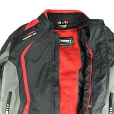 Cappa Racing Moto jakna AREZZO tekstil črno/rdeča 4XL