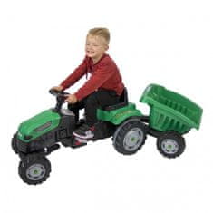 WOOPIE  Pedal Traktor Farmer GoTrac MAXI s prikolico Tiha kolesa