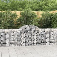 Vidaxl Obokane gabion košare 11 kosov 200x50x80/100 cm cinkano železo