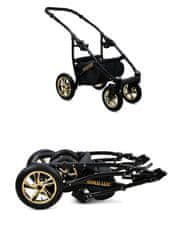 Babylux Gold Lux Sand Pearl | 3v1 Kombinirani Voziček kompleti | Otroški voziček + Carrycot + Avtosedežem