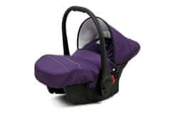 Babylux Gold Lux Royal Purple | 3v1 Kombinirani Voziček kompleti | Otroški voziček + Carrycot + Avtosedežem