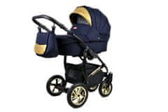 Babylux Gold Lux Shell | 3v1 Kombinirani Voziček kompleti | Otroški voziček + Carrycot + Avtosedežem