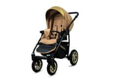 Babylux Gold Lux Sand Pearl | 3v1 Kombinirani Voziček kompleti | Otroški voziček + Carrycot + Avtosedežem