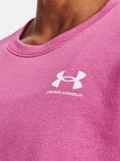 Under Armour Pulover Rival Fleece Oversize Crew-PNK XS