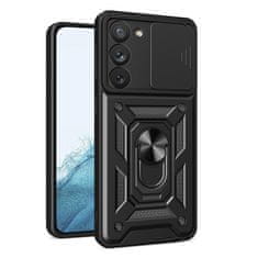 slomart hybrid armor camshield ohišje za samsung galaxy s23 oklepno ohišje s pokrovom za kamero black