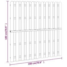 Vidaxl Ograjni panel iz borovine 180x180 cm