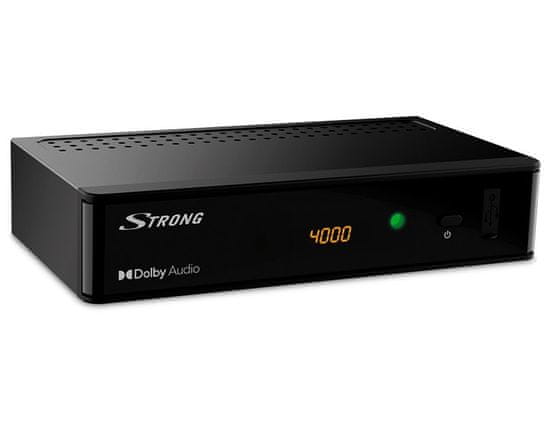 STRONG DVB-T/T2 set-top box SRT 8215/ z zaslonom/ Full HD/ H.265/HEVC/ PVR/ EPG/ USB/ HDMI/ LAN/ SCART/ črn