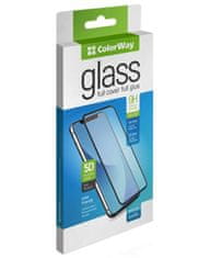ColorWay zaščitno steklo Steklo 9H FC lepilo / Apple iPhone 12 črno