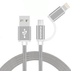 Kitajc micro USB in lightning kabel MFI certifikat 100 cm za iphone 5, 6, 7, 8...