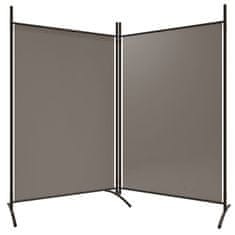 Vidaxl Paravan 2-delni antracit 175x180 cm blago