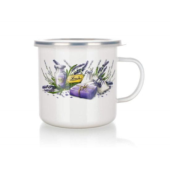 Banquet Emajliran vrč LAVENDER 0,7 l, komplet 6 kosov