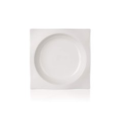 Banquet Globok porcelanski krožnik LA PLAZA 21 cm, komplet 6 kosov