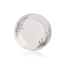 Banquet Porcelanski desertni krožnik LAVENDER 19 cm, komplet 6 kosov