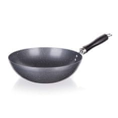 Banquet WOK ponev z neprijemljivo površino GRANITE Grey 28 cm, komplet 2