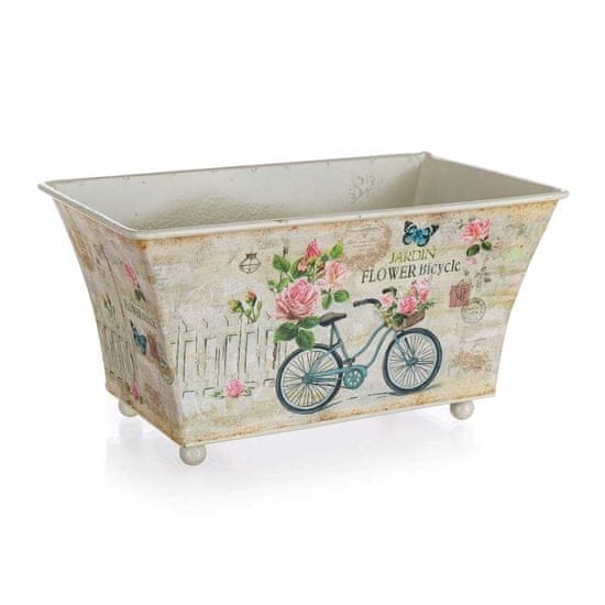 HOME DECOR Cvetlični lonec pravokotnik BICYCLE 20 x 12 x 10 cm, komplet 5 kosov