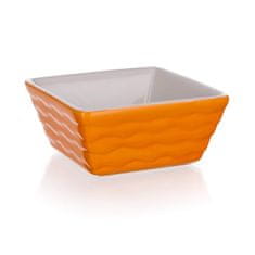 Banquet CULINARIA Oranžna kvadratna posoda za peko 9,5 x 9,5 cm, komplet 6 kosov