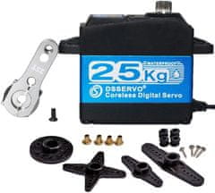 YUNIQUE GREEN-CLEAN Digital Coreless Servomotor DS3225PRO 7.4V 25KG z 25T kamero za robotski model tovornjaka Baja Car 1/10 (180 stopinj)