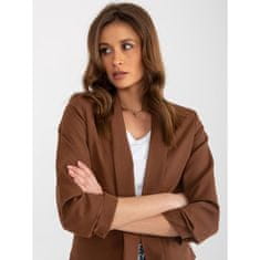 ITALY MODA Ženska jakna s podlogo ADELA temno rjava DHJ-MA-7684.15P_397644 S
