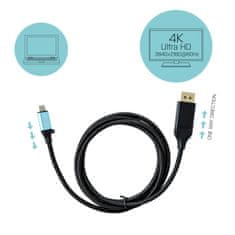 I-TEC USB-C DisplayPort kabelski adapter 4K/60 Hz 200 cm