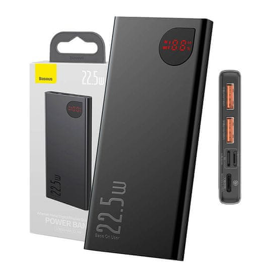 BASEUS Baseus Adaman Metal Powerbank, 10000mAh, 22,5W (črn)