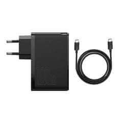 BASEUS Potovalni polnilnik Baseus GaN2 Pro Quick 2x USB + 2x USB-C, 100 W, EU (črn)