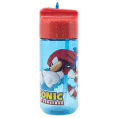 Stor Plastenka z izvlečno slamico JEŽKO SONIC, Transparent Tritan, 430ml, 40536