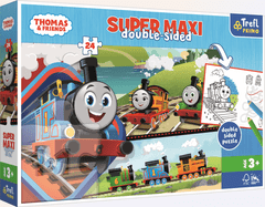 Trefl Dvostranska sestavljanka Thomas the Tank Engine and friends SUPER MAXI 24 kosov