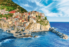 Trefl 2v1 puzzle set Manarola, Ligurija, Italija 1500 kosov z lepilom