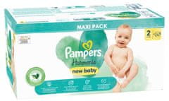 Pampers Harmonie plenice, velikost 2 (4-8 kg), 96 plenic