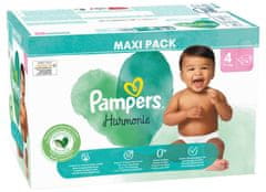 Pampers Harmonie plenice, velikost 4 (9-14 kg), 74 plenic