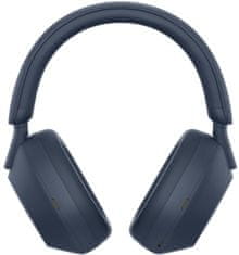 Sony WH-1000XM5 model 2022 slušalke, moder