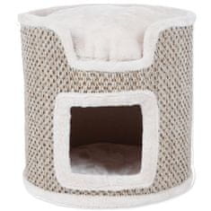 Trixie Odpočívadlo Ria Cat Tower světle šedé-přírodní 37 cm 1 ks