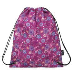 Bagmaster Dekliška šolska torba za copate/športne copate ALFA 9 A PINK/VIOLET