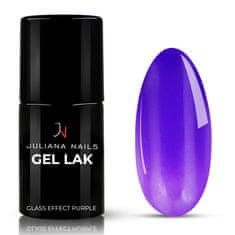 Juliana Nails Gel Lak Glass Effect Purple vijolična No.725 6ml