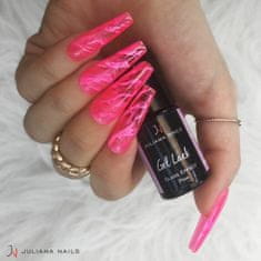 Juliana Nails Gel Lak Glass Effect Pink roza No.727 6ml