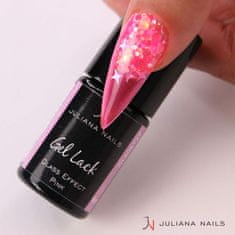 Juliana Nails Gel Lak Glass Effect Pink roza No.727 6ml