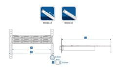 Synology Sklopi za vodila, fiksni, RKM114