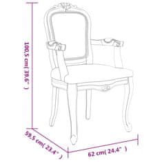 Vidaxl Jedilni stoli 2 kosa temno sivi 62x59,5x100,5 cm blago